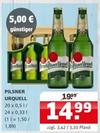 Getränke Quelle Pilsner urquell Angebot
