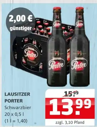 Getränke Quelle Lausitzer porter schwarzbier Angebot