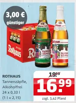 Getränke Quelle Rothaus tannenzäpfle, alkoholfrei Angebot