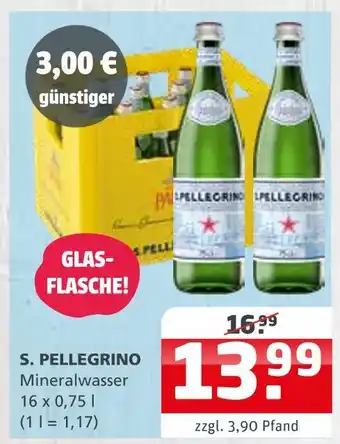 Getränke Quelle S. pellegrino mineralwasser Angebot