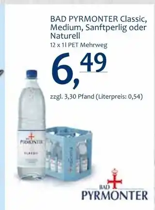 Getränke Quelle Bad pyrmonter mineralwasser Angebot