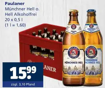 Getränkewelt Paulaner münchner hell o. hell alkoholfrei Angebot