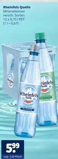 Getränkewelt Rheinfels quelle mineralwasser Angebot