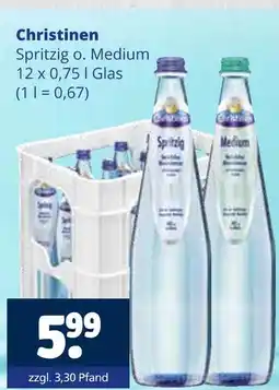 Getränkewelt Christinen spritzig o. medium Angebot