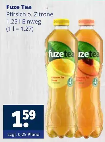 Getränkewelt Fuze tea pfirsich o. zitrone Angebot