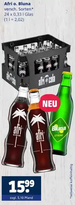 Getränkewelt Afri o. bluna Angebot
