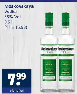 Getränkewelt Moskovskaya vodka Angebot
