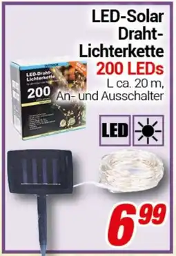 CENTERSHOP LED-Solar Draht Lichterkette Angebot