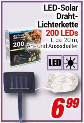 CENTERSHOP LED-Solar Draht Lichterkette Angebot