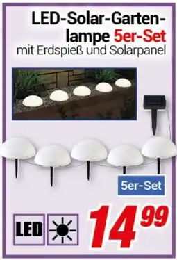 CENTERSHOP LED-Solar-Gartenlampe Angebot