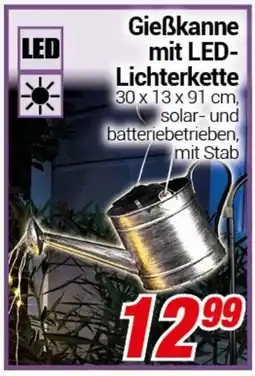 CENTERSHOP Gieẞkanne mit LED-Lichterkette Angebot