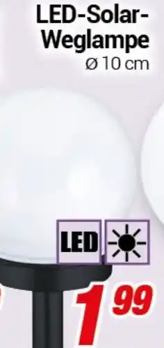 CENTERSHOP LED-Solar Weglampe Angebot
