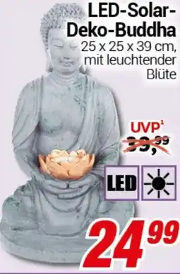 CENTERSHOP LED-Solar Deko-Buddha Angebot