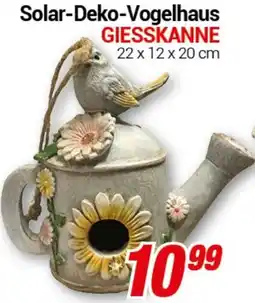 CENTERSHOP Solar-Deko-Vogelhaus GIESSKANNE Angebot
