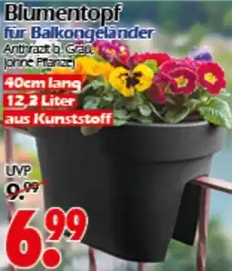 Wreesmann Blumentopf für Balkongeländer Angebot