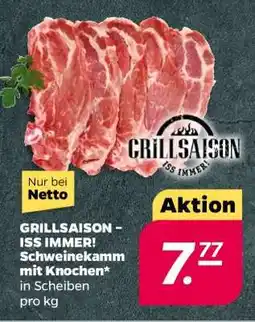 NETTO GRILLSAISON – ISS IMMER! Schweinekamm mit Knochen Angebot