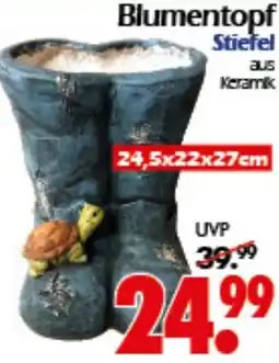 Wreesmann Blumentopf Stiefel Angebot