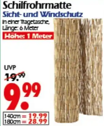 Wreesmann Schilfrohrmatte Angebot