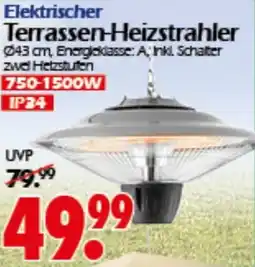 Wreesmann Elektrischer Terrassen-Heizstrahler Angebot