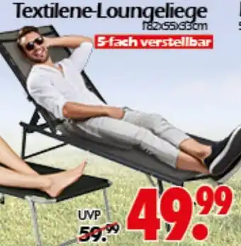 Wreesmann Textilene-Loungeliege Angebot