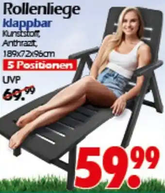Wreesmann Rollenliege klappbar Angebot