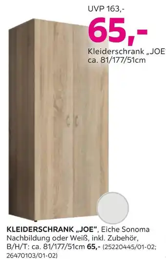 Mömax Kleiderschrank joe Angebot