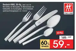 Zurbrüggen Zwilling besteck king, 30-tlg Angebot
