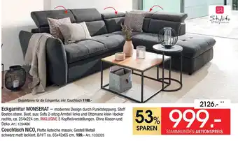 Zurbrüggen Stylife eckgarnitur monserat oder couchtisch nico Angebot
