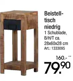 Zurbrüggen Beistelltisch niedrig Angebot