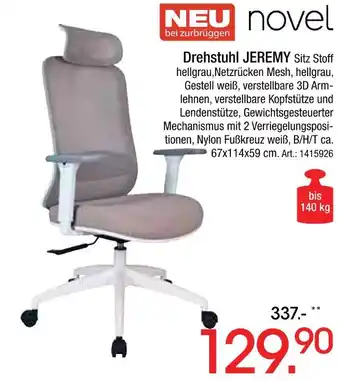 Zurbrüggen Novel drehstuhl jeremy Angebot