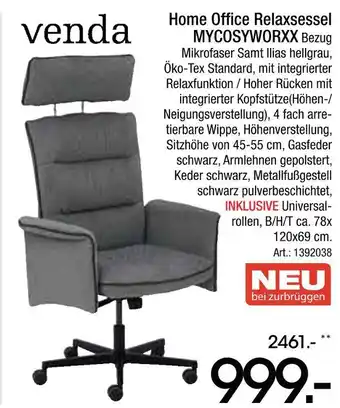 Zurbrüggen Venda home office relaxsessel mycosyworxx Angebot