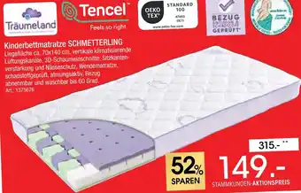 Zurbrüggen Träumeland kinderbettmatratze schmetterling Angebot
