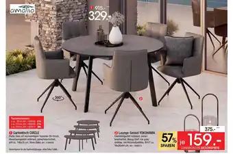 Zurbrüggen Amatio gartentisch circle oder lounge-sessel yokohama Angebot