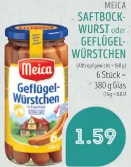 Edeka Struve MEICA SAFTBOCK- WURST oder GEFLÜGEL- WÜRSTCHEN Angebot