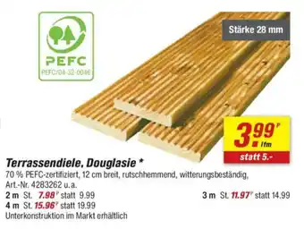 toom Baumarkt Terrassendiele, Douglasie Angebot