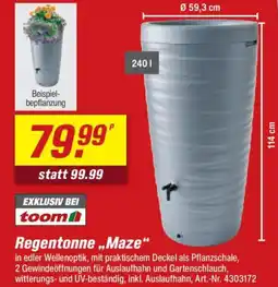toom Baumarkt Regentonne "Maze" Angebot