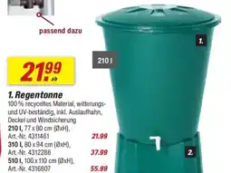 toom Baumarkt Regentonne 210 L Angebot