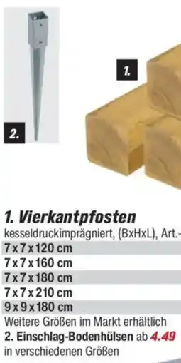 toom Baumarkt Einschlag-Bodenhülsen Angebot