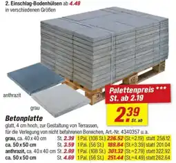 toom Baumarkt Betonplatte Angebot