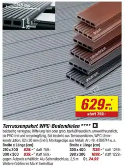 toom Baumarkt Terrassenpaket WPC-Bodendielen Angebot