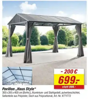 toom Baumarkt Pavillon,,Haus Style" Angebot