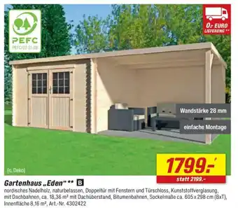 toom Baumarkt Gartenhaus ,,Eden" Angebot