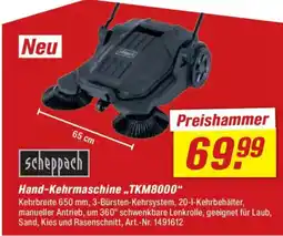 toom Baumarkt scheppach Hand-Kehrmaschine ,,TKM8000" Angebot