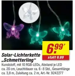 toom Baumarkt Solar-Lichterkette „Schmetterling" Angebot