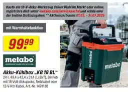 toom Baumarkt metabo Akku-Kühlbox,,KB 18 BL" Angebot