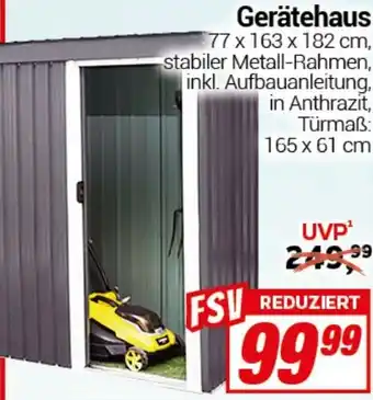 CENTERSHOP Gerätehaus Angebot