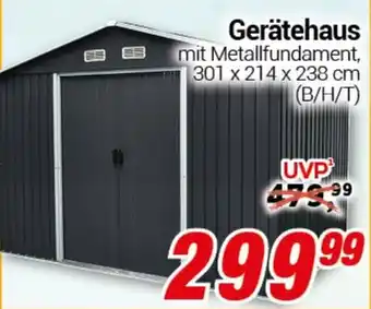 CENTERSHOP Gerätehaus Angebot