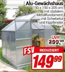CENTERSHOP Alu-Gewächshaus Angebot
