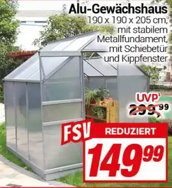 CENTERSHOP Alu-Gewächshaus Angebot