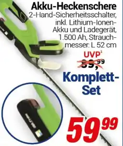 CENTERSHOP Akku-Heckenschere Angebot